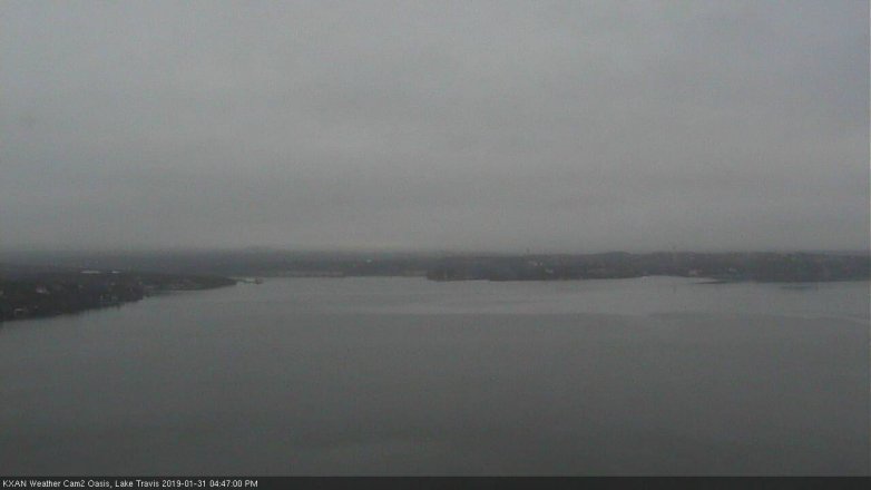 Lake Travis webcam, January 31, 2019 3:50 PM CT