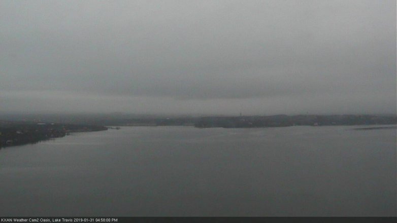 Lake Travis webcam, January 31, 2019 4:00 PM CT