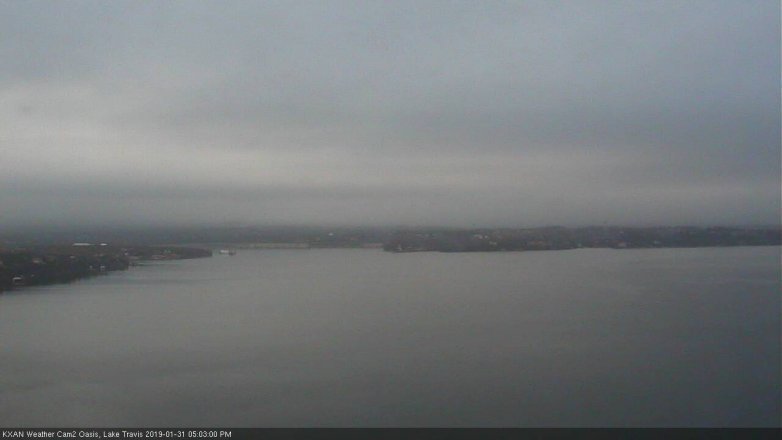 Lake Travis webcam, January 31, 2019 4:05 PM CT