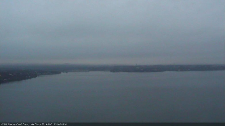Lake Travis webcam, January 31, 2019 4:20 PM CT