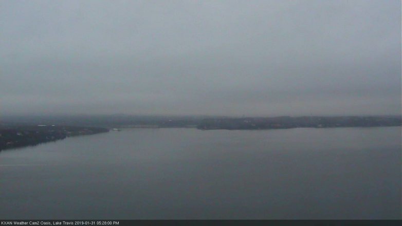 Lake Travis webcam, January 31, 2019 4:30 PM CT