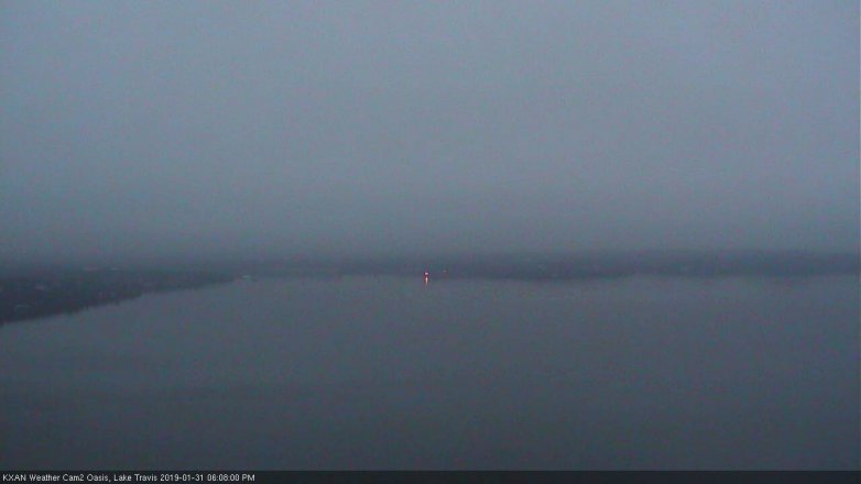 Lake Travis webcam, January 31, 2019 5:10 PM CT