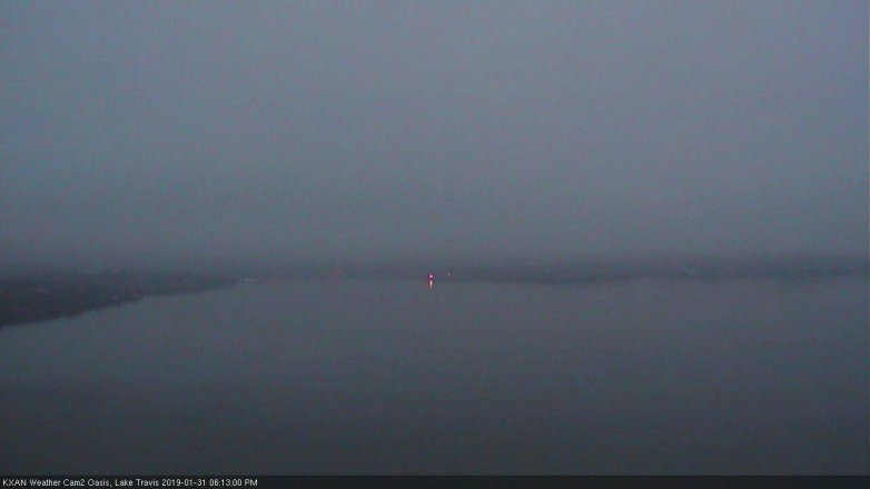 Lake Travis webcam, January 31, 2019 5:15 PM CT