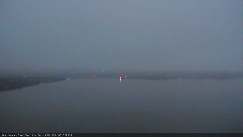 Lake Travis webcam, January 31, 2019 5:20 PM CT