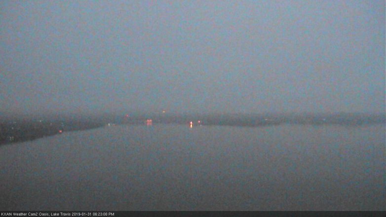 Lake Travis webcam, January 31, 2019 5:25 PM CT