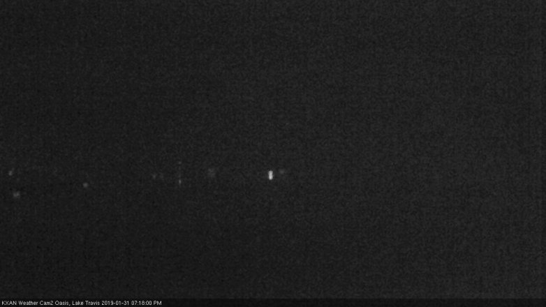 Lake Travis webcam, January 31, 2019 6:20 PM CT