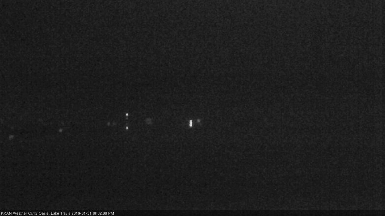 Lake Travis webcam, January 31, 2019 7:05 PM CT