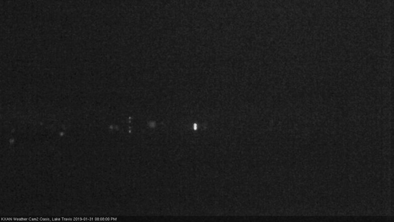 Lake Travis webcam, January 31, 2019 7:10 PM CT