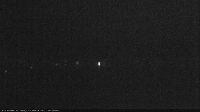 Lake Travis webcam, January 31, 2019 7:15 PM CT