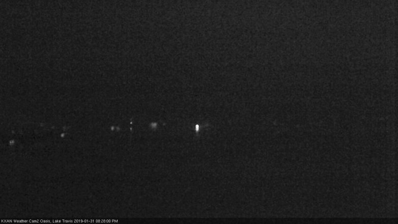 Lake Travis webcam, January 31, 2019 7:30 PM CT