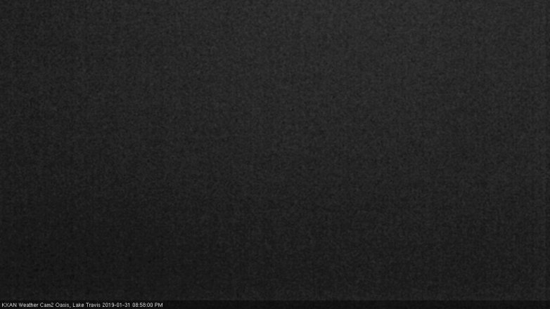 Lake Travis webcam, January 31, 2019 8:00 PM CT