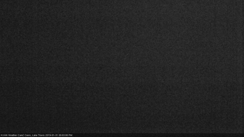 Lake Travis webcam, January 31, 2019 8:05 PM CT