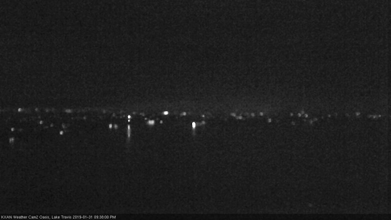 Lake Travis webcam, January 31, 2019 8:40 PM CT