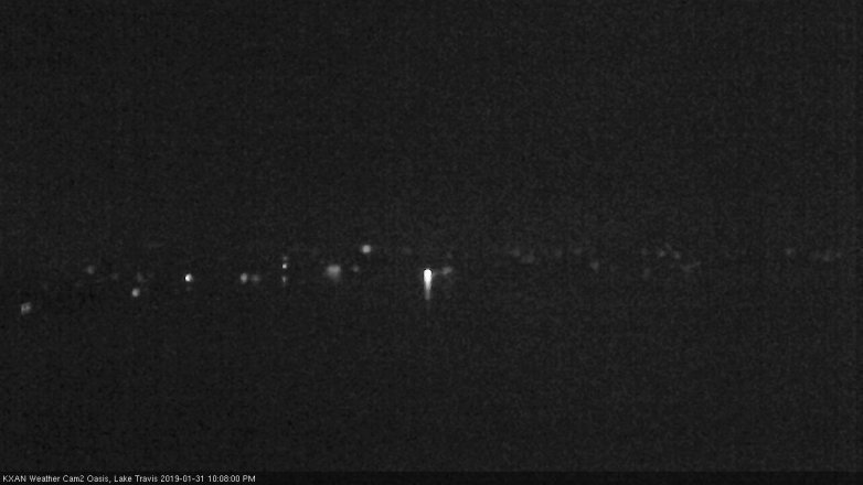 Lake Travis webcam, January 31, 2019 9:10 PM CT