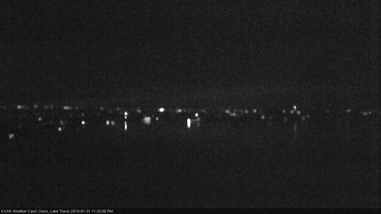 Lake Travis webcam, January 31, 2019 10:35 PM CT