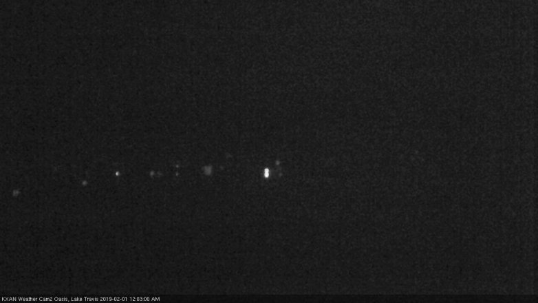 Lake Travis webcam, January 31, 2019 11:05 PM CT