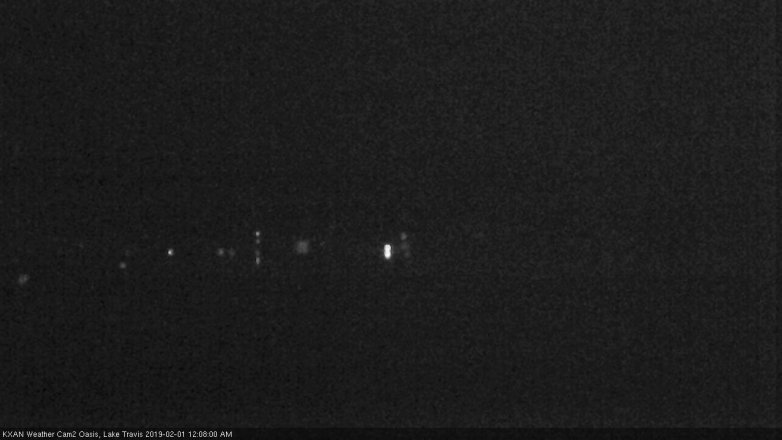 Lake Travis webcam, January 31, 2019 11:10 PM CT