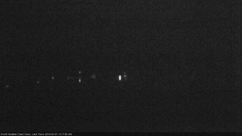 Lake Travis webcam, January 31, 2019 11:20 PM CT
