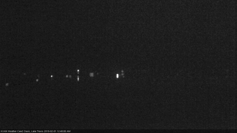 Lake Travis webcam, January 31, 2019 11:50 PM CT