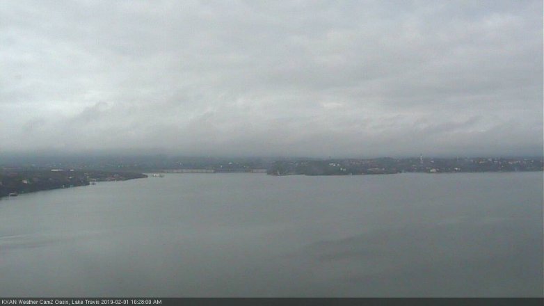 Lake Travis webcam, February 1, 2019 9:30 AM CT