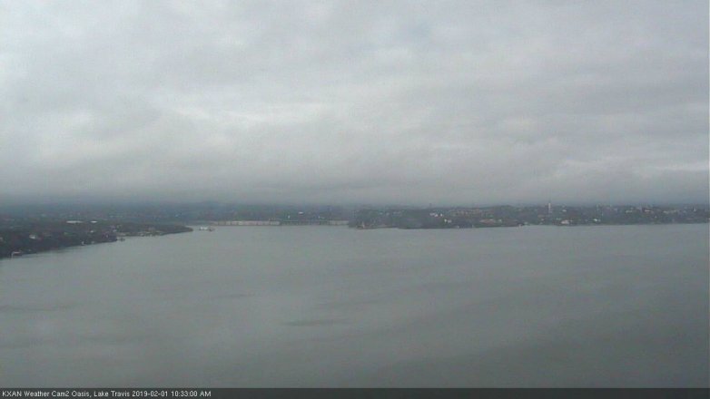 Lake Travis webcam, February 1, 2019 9:35 AM CT