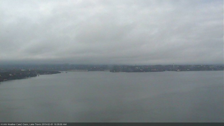 Lake Travis webcam, February 1, 2019 9:40 AM CT