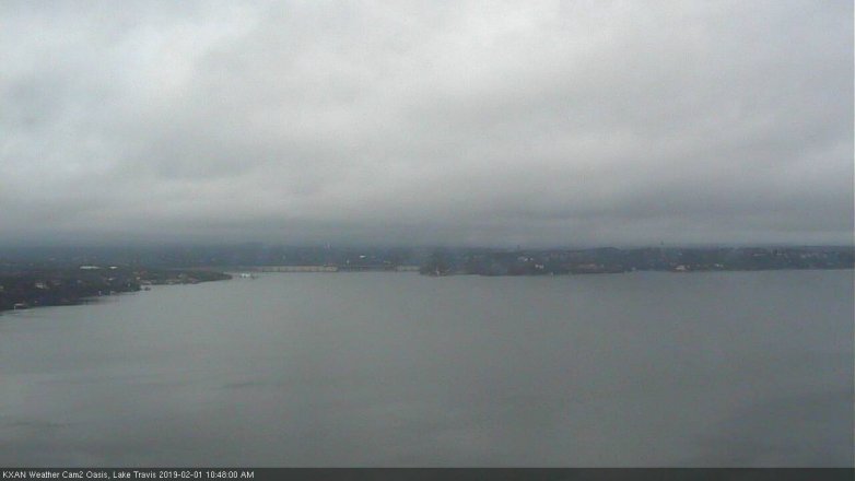Lake Travis webcam, February 1, 2019 9:50 AM CT