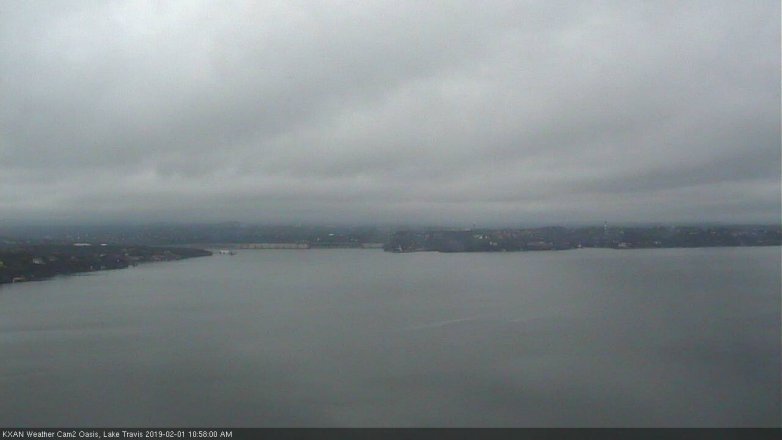 Lake Travis webcam, February 1, 2019 10:00 AM CT