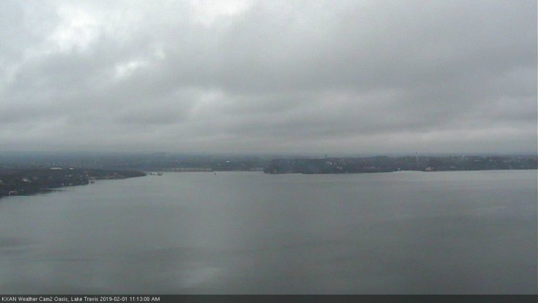Lake Travis webcam, February 1, 2019 10:15 AM CT
