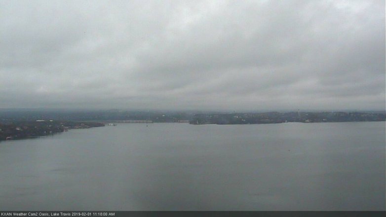 Lake Travis webcam, February 1, 2019 10:20 AM CT