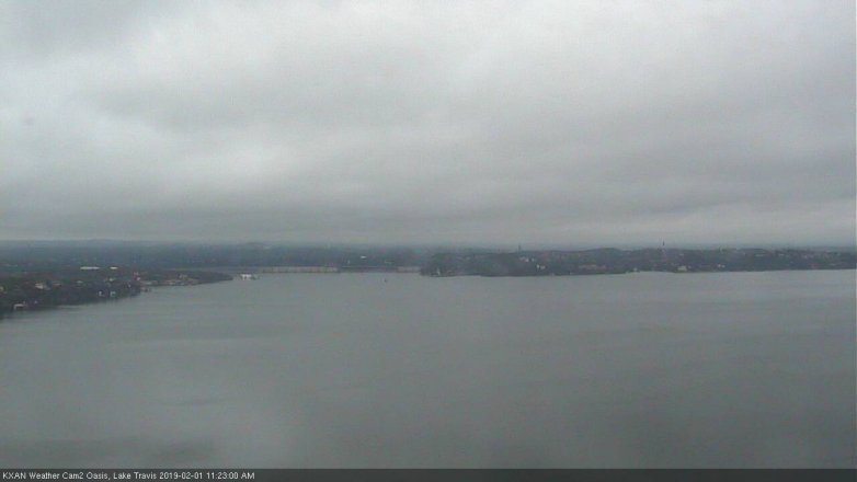 Lake Travis webcam, February 1, 2019 10:25 AM CT