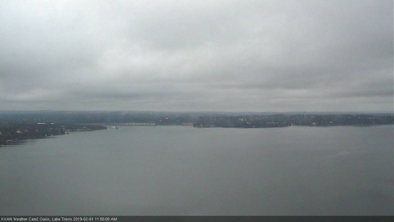 Lake Travis webcam, February 1, 2019 11:00 AM CT