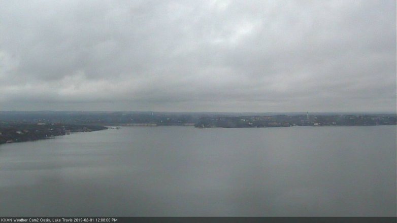 Lake Travis webcam, February 1, 2019 11:10 AM CT