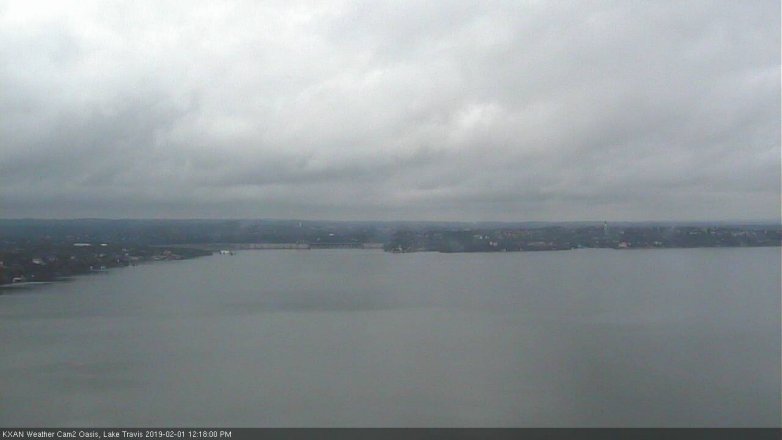Lake Travis webcam, February 1, 2019 11:20 AM CT