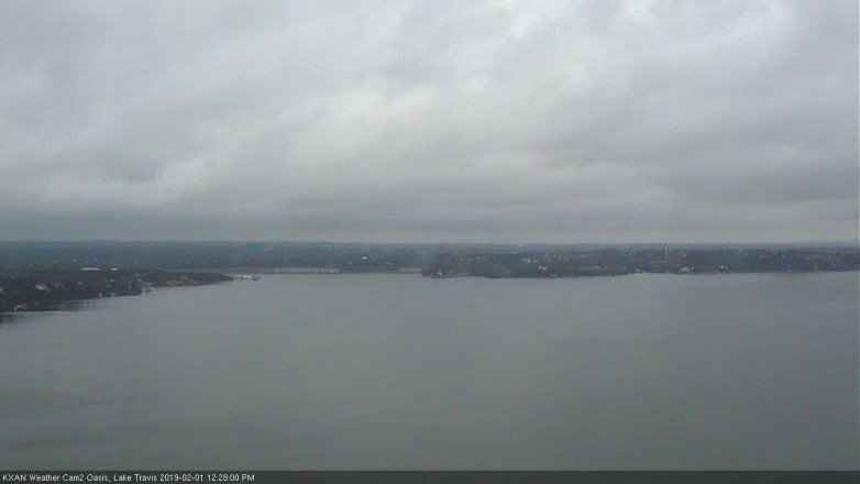Lake Travis webcam, February 1, 2019 11:30 AM CT