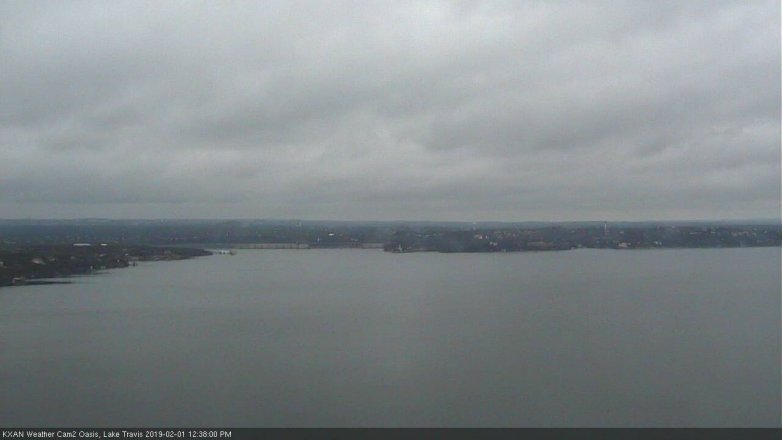 Lake Travis webcam, February 1, 2019 11:40 AM CT