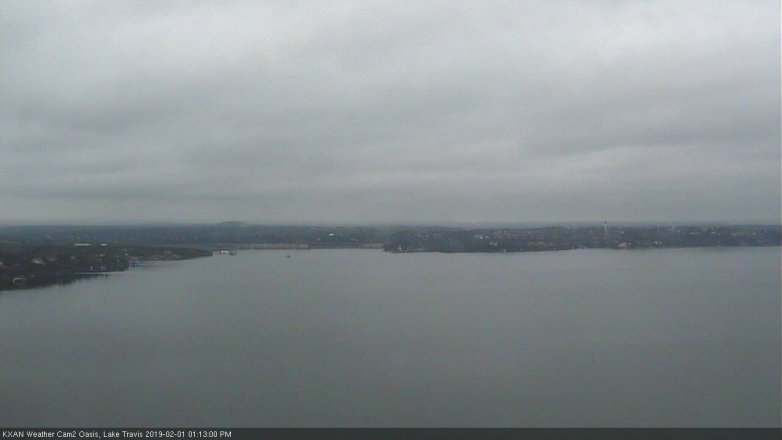 Lake Travis webcam, February 1, 2019 12:15 PM CT