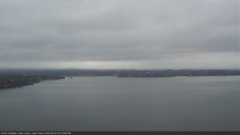 Lake Travis webcam, February 1, 2019 12:25 PM CT
