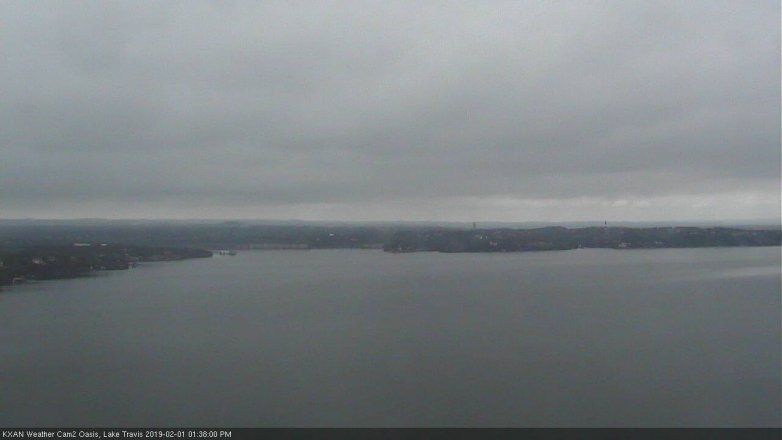 Lake Travis webcam, February 1, 2019 12:40 PM CT