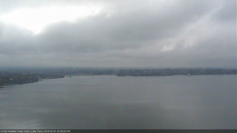 Lake Travis webcam, February 1, 2019 1:10 PM CT