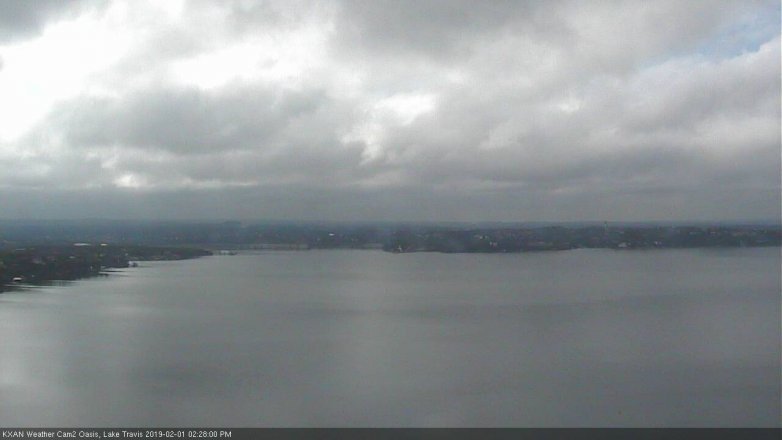 Lake Travis webcam, February 1, 2019 1:30 PM CT