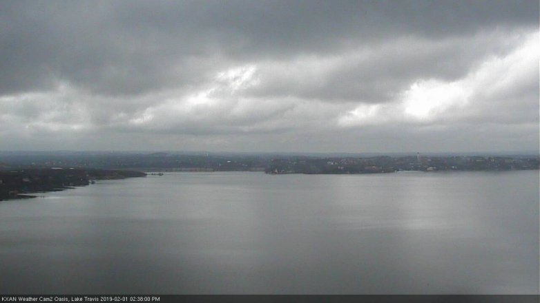 Lake Travis webcam, February 1, 2019 1:40 PM CT