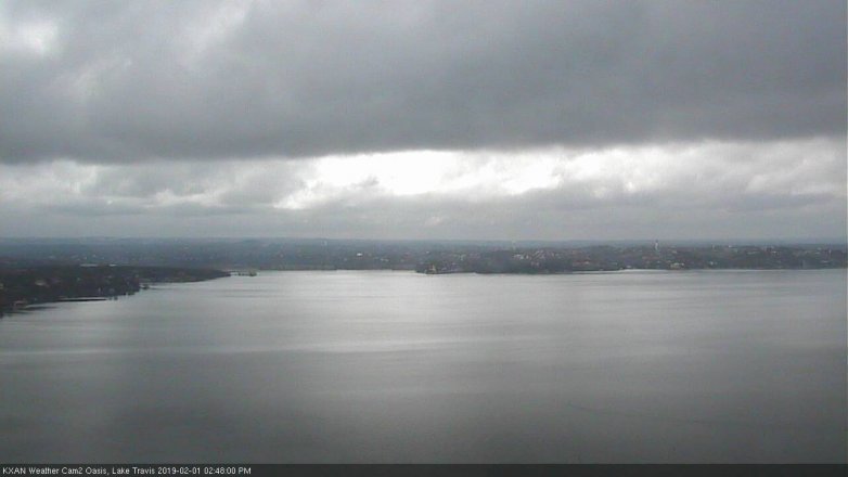Lake Travis webcam, February 1, 2019 1:50 PM CT