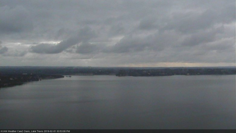 Lake Travis webcam, February 1, 2019 2:55 PM CT