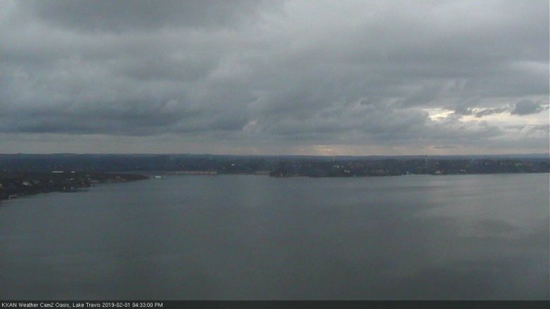 Lake Travis webcam, February 1, 2019 3:35 PM CT