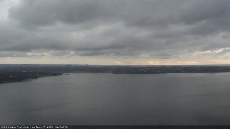 Lake Travis webcam, February 1, 2019 3:45 PM CT