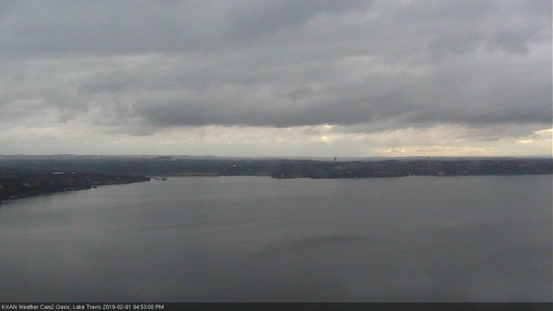 Lake Travis webcam, February 1, 2019 3:55 PM CT