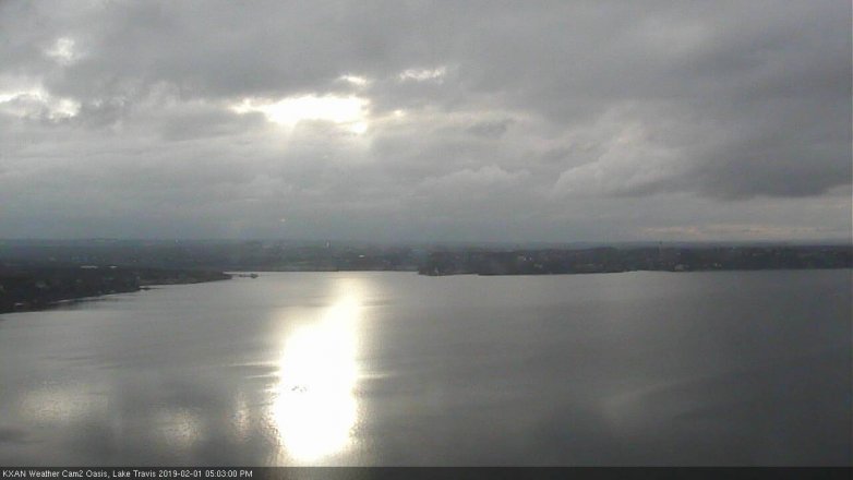 Lake Travis webcam, February 1, 2019 4:05 PM CT