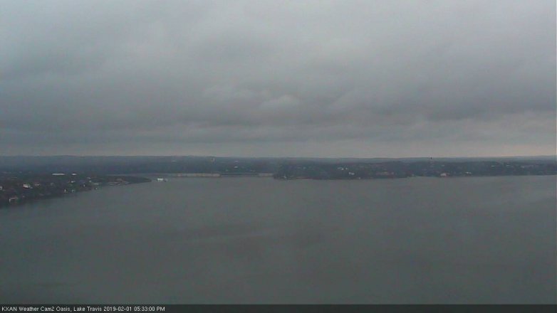 Lake Travis webcam, February 1, 2019 4:35 PM CT