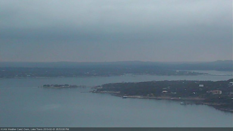Lake Travis webcam, February 1, 2019 4:55 PM CT